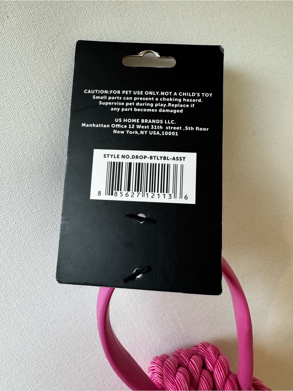 Interactive Dog Toy Rope Ball . Tug . Toss. Fetch Pink - Picture 3 of 6